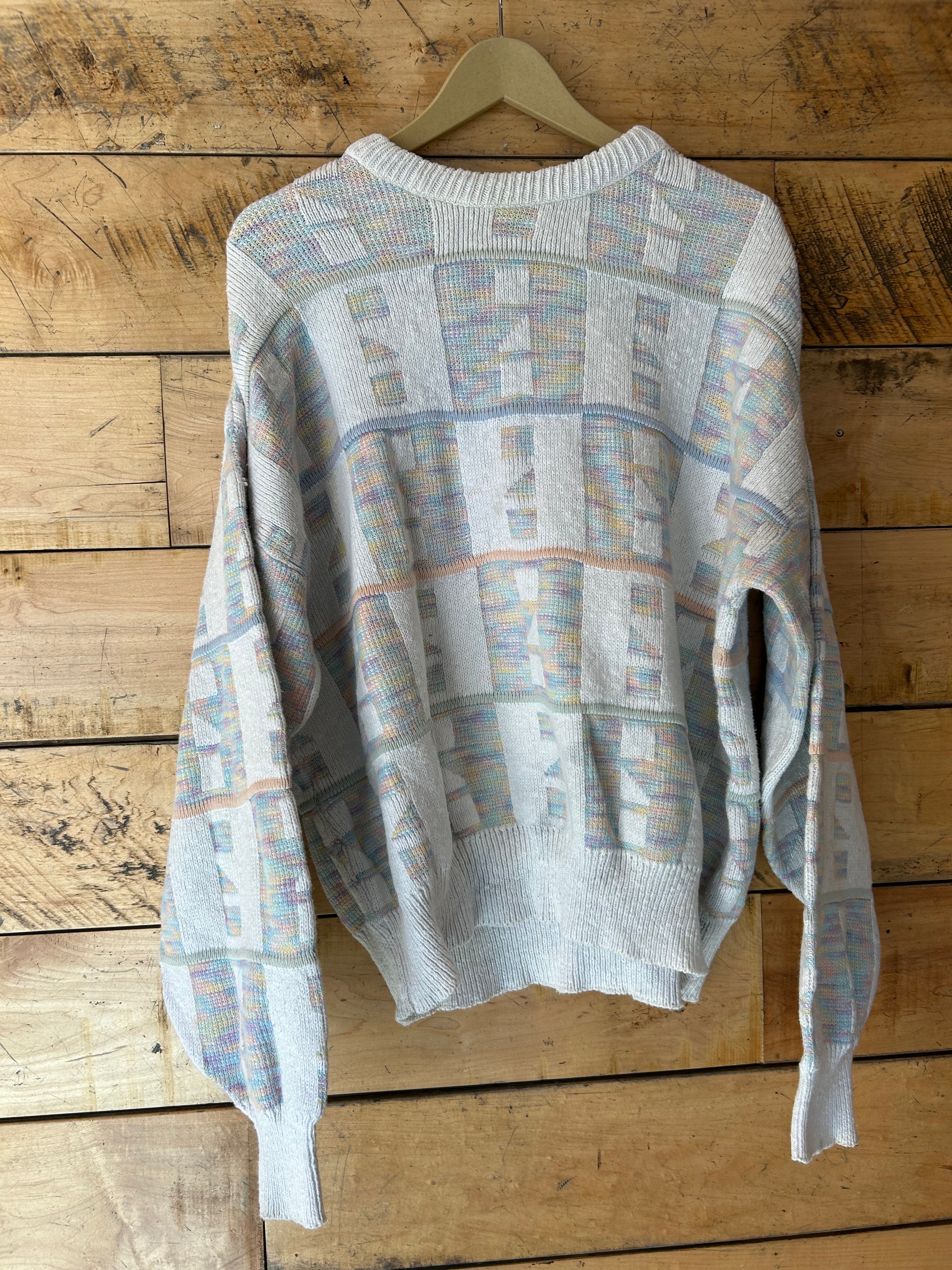 pastel sansabelt gold vtg sweater, xl