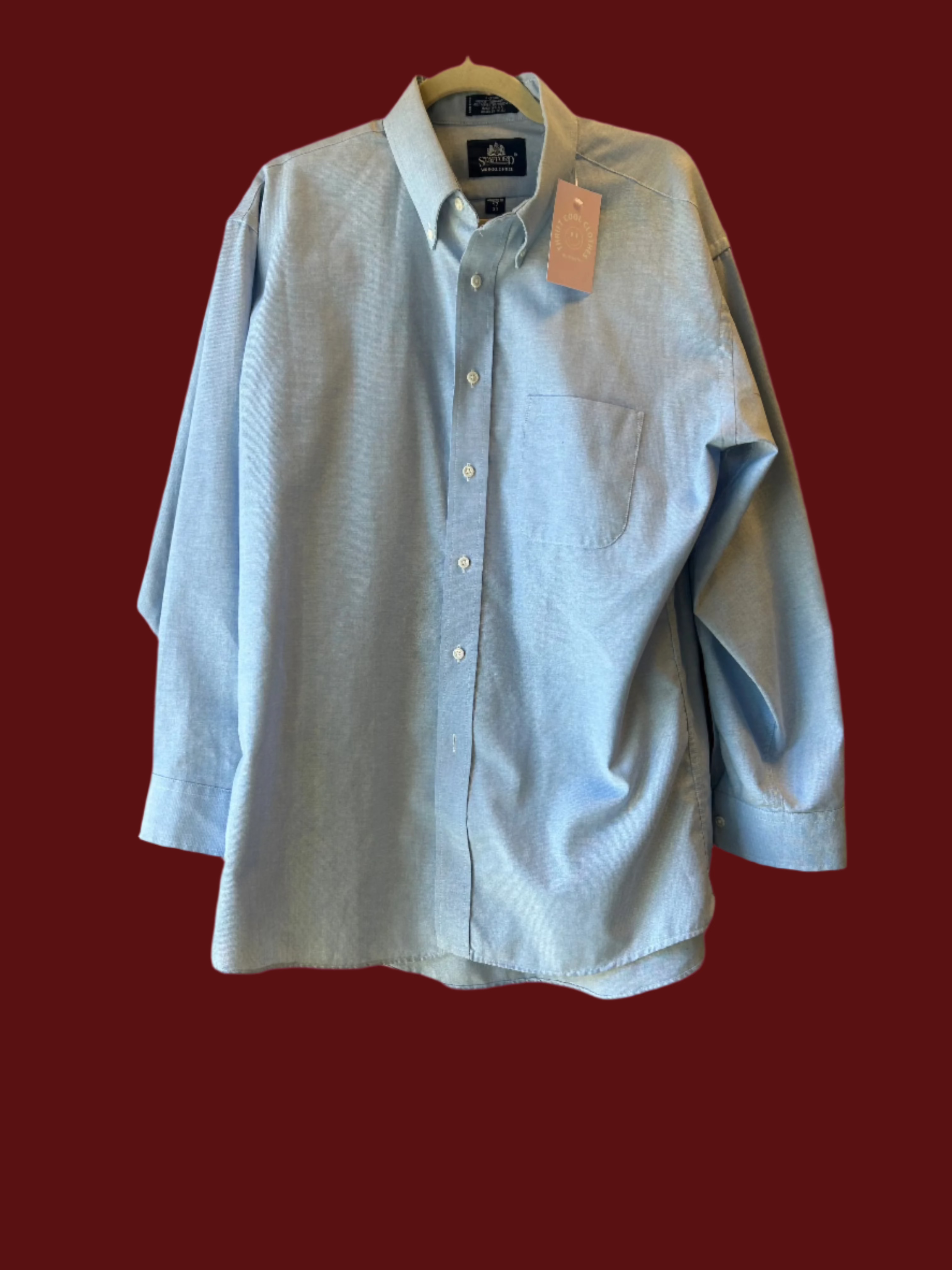 blue stafford button down, XL