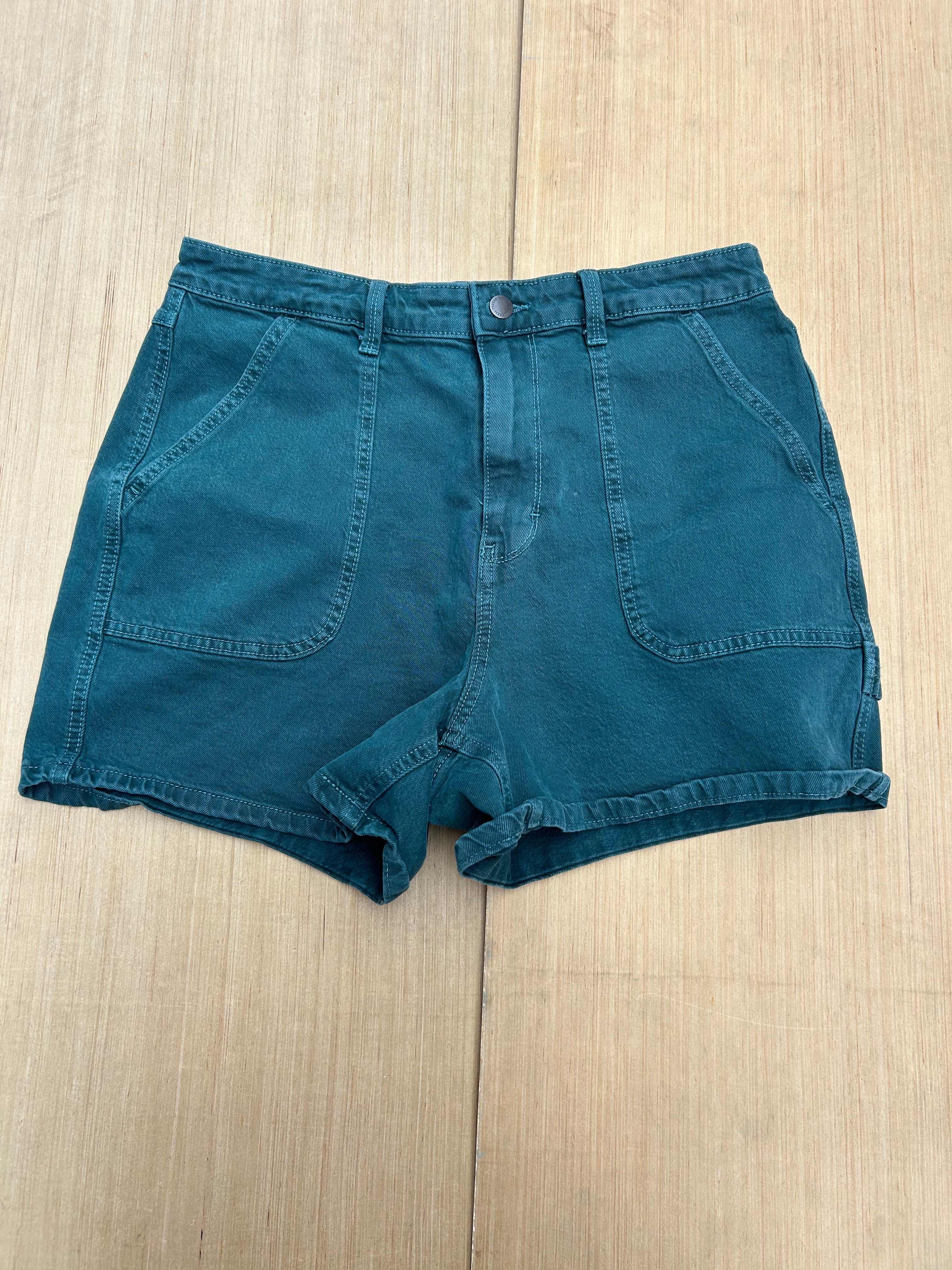 green universal thread denim shorts, 12/31