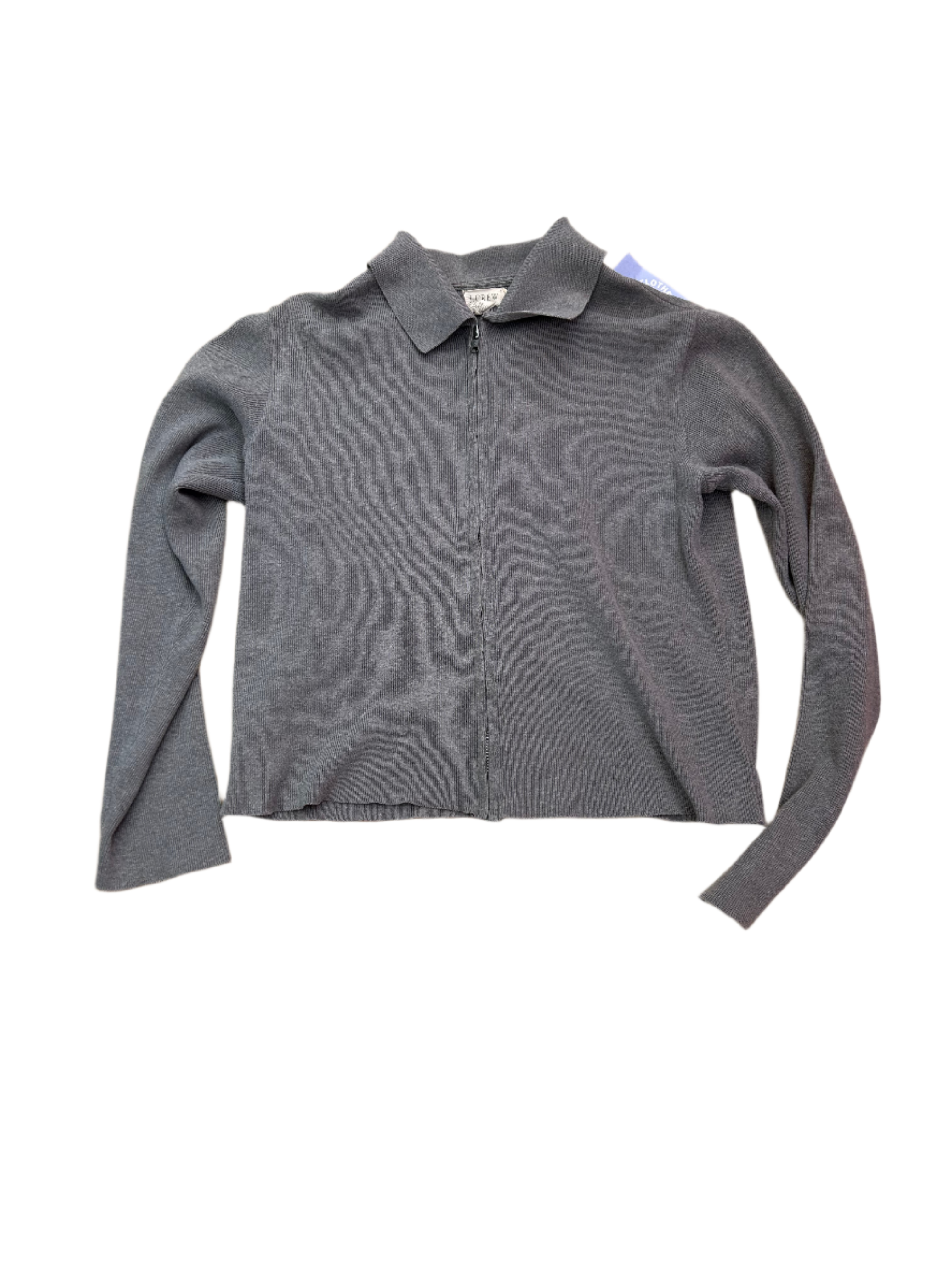 grey j crew qzip, S