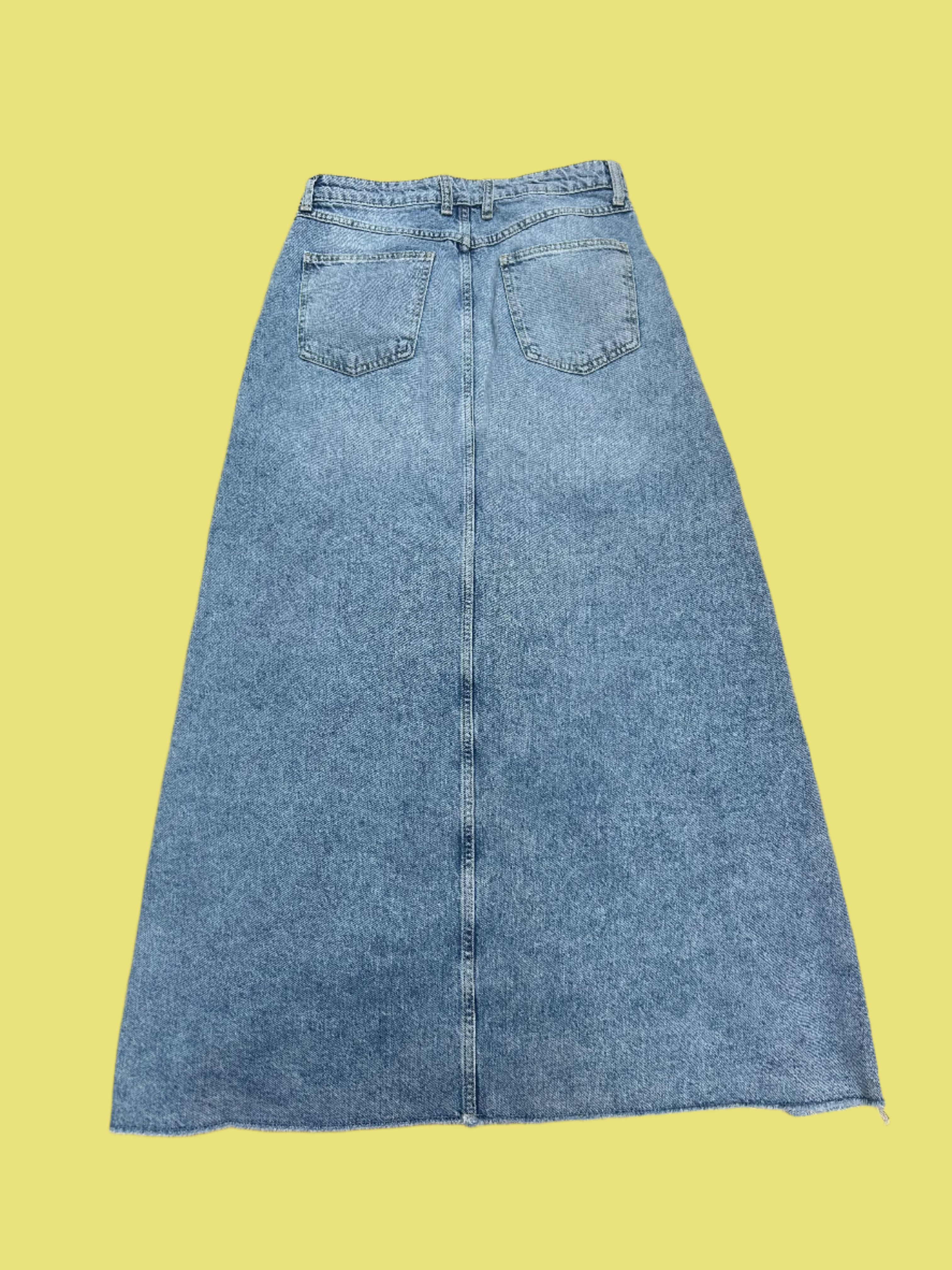 blue Free people Denim maxi skirt, 4