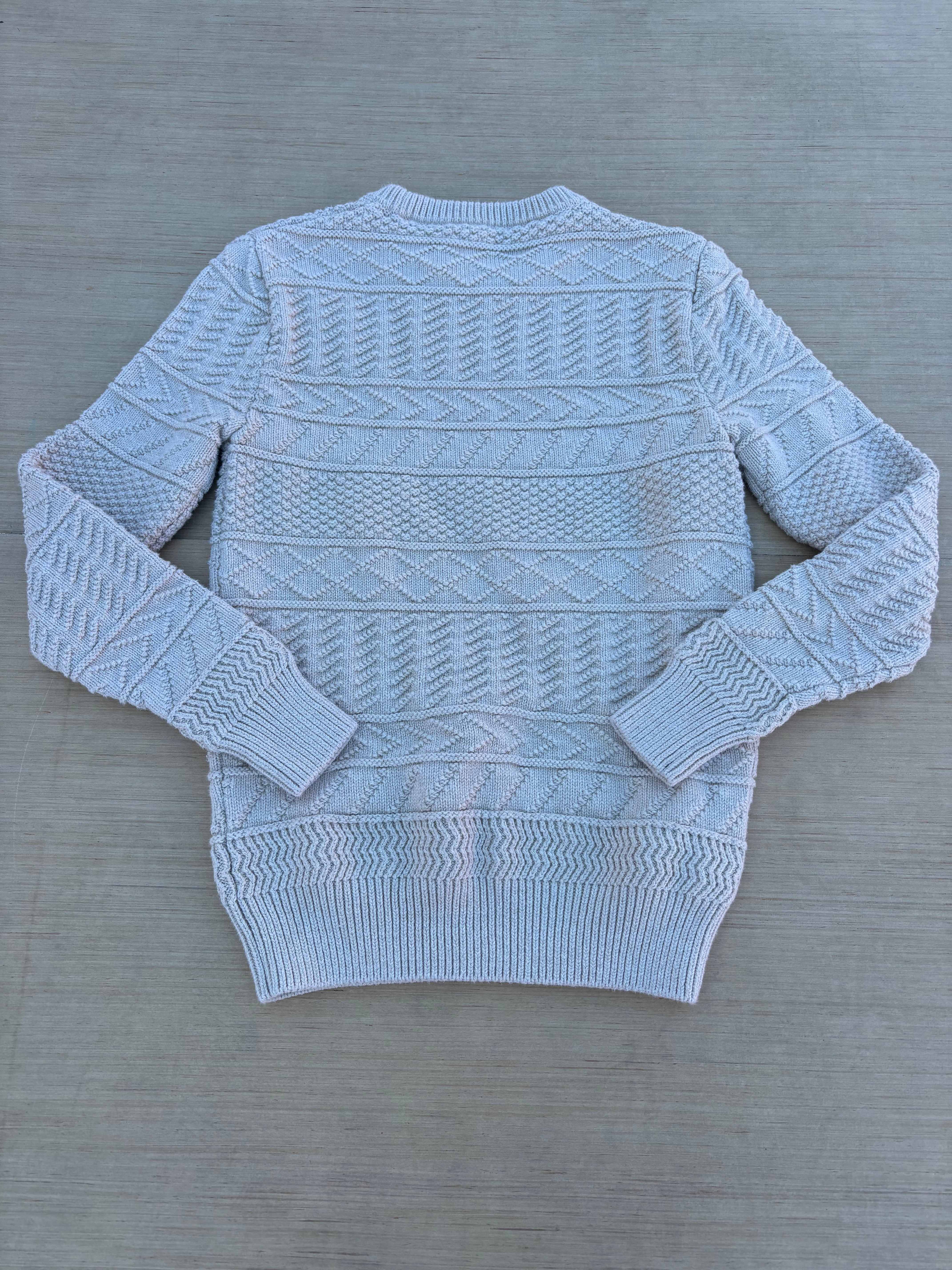 biege j crew 100% cotton sweater, s