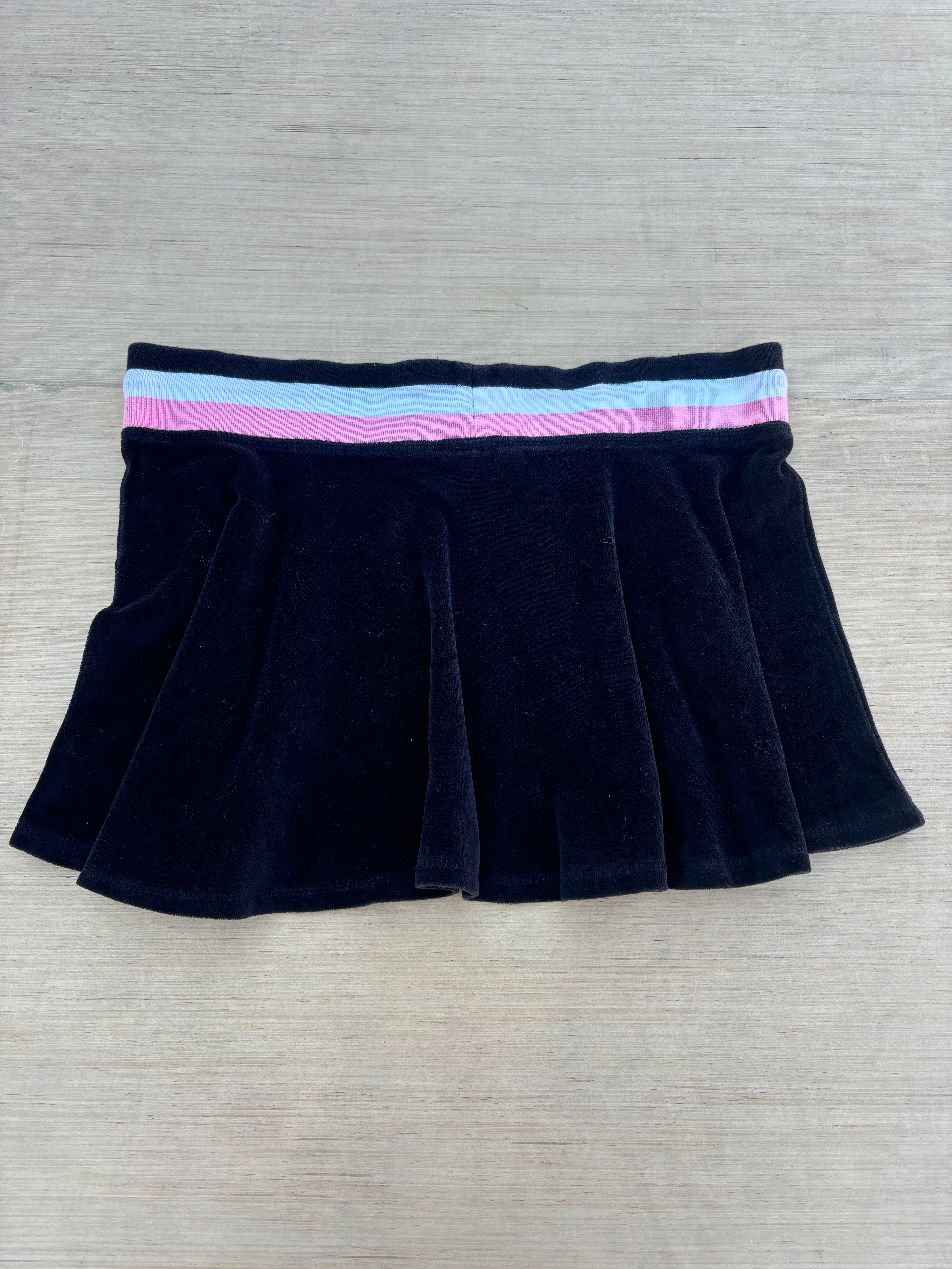 black pink steve & barrys y2k terry cloth mini, m