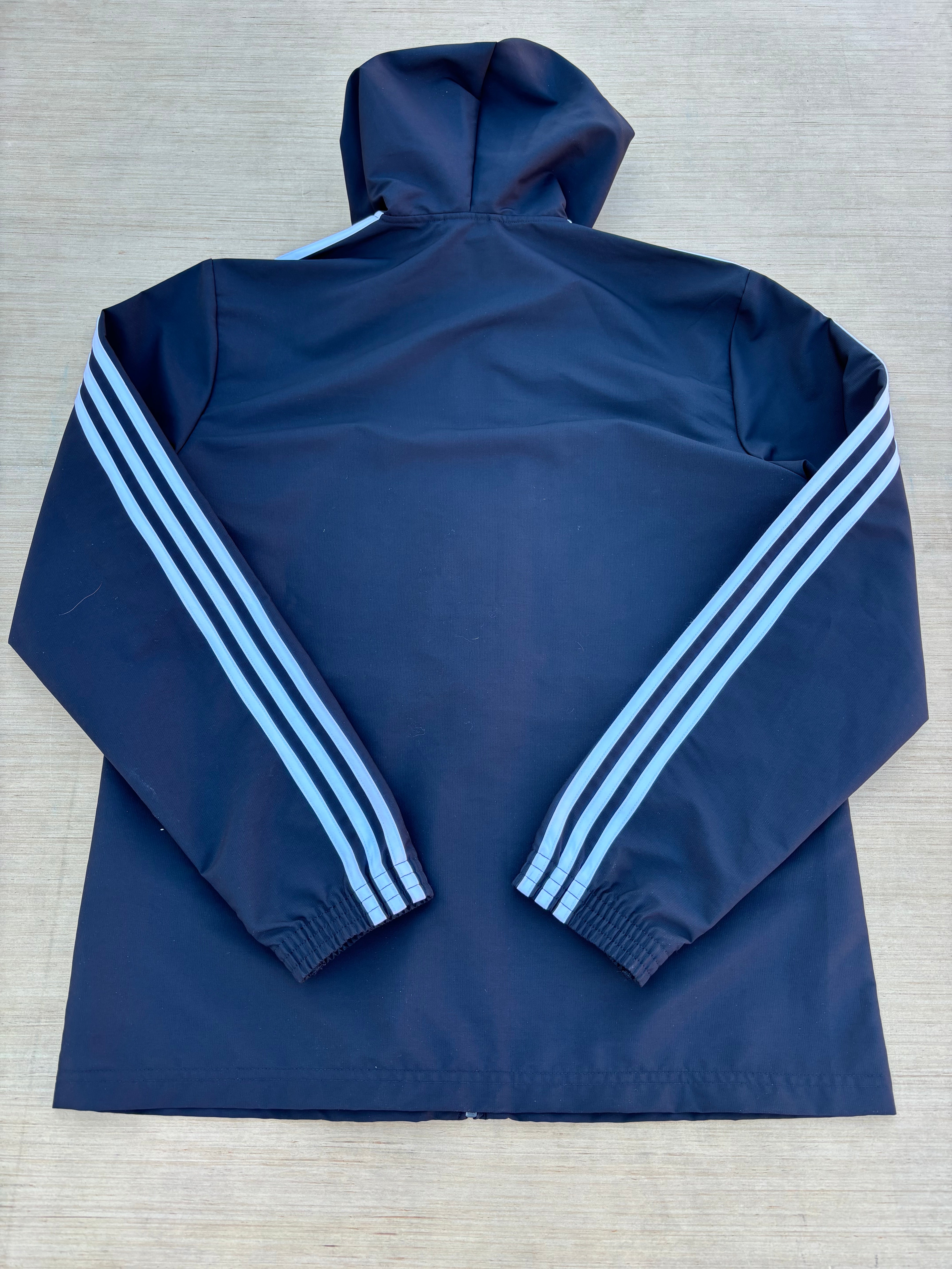 black adidas zip up track jacket, s