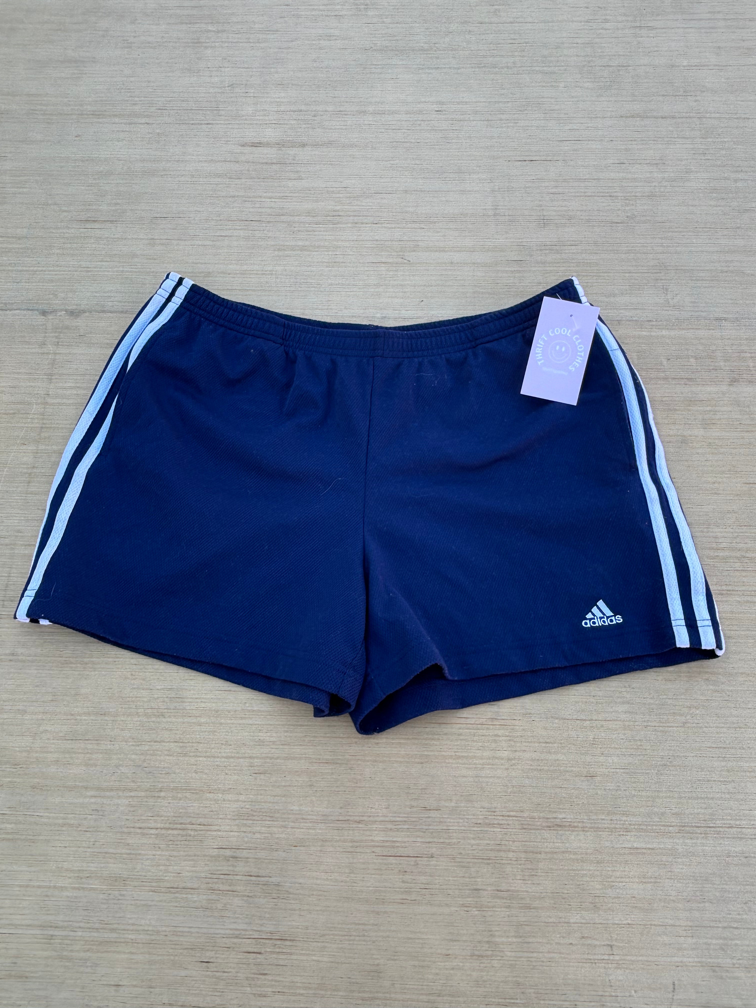 navy adidas Womens shorts, L