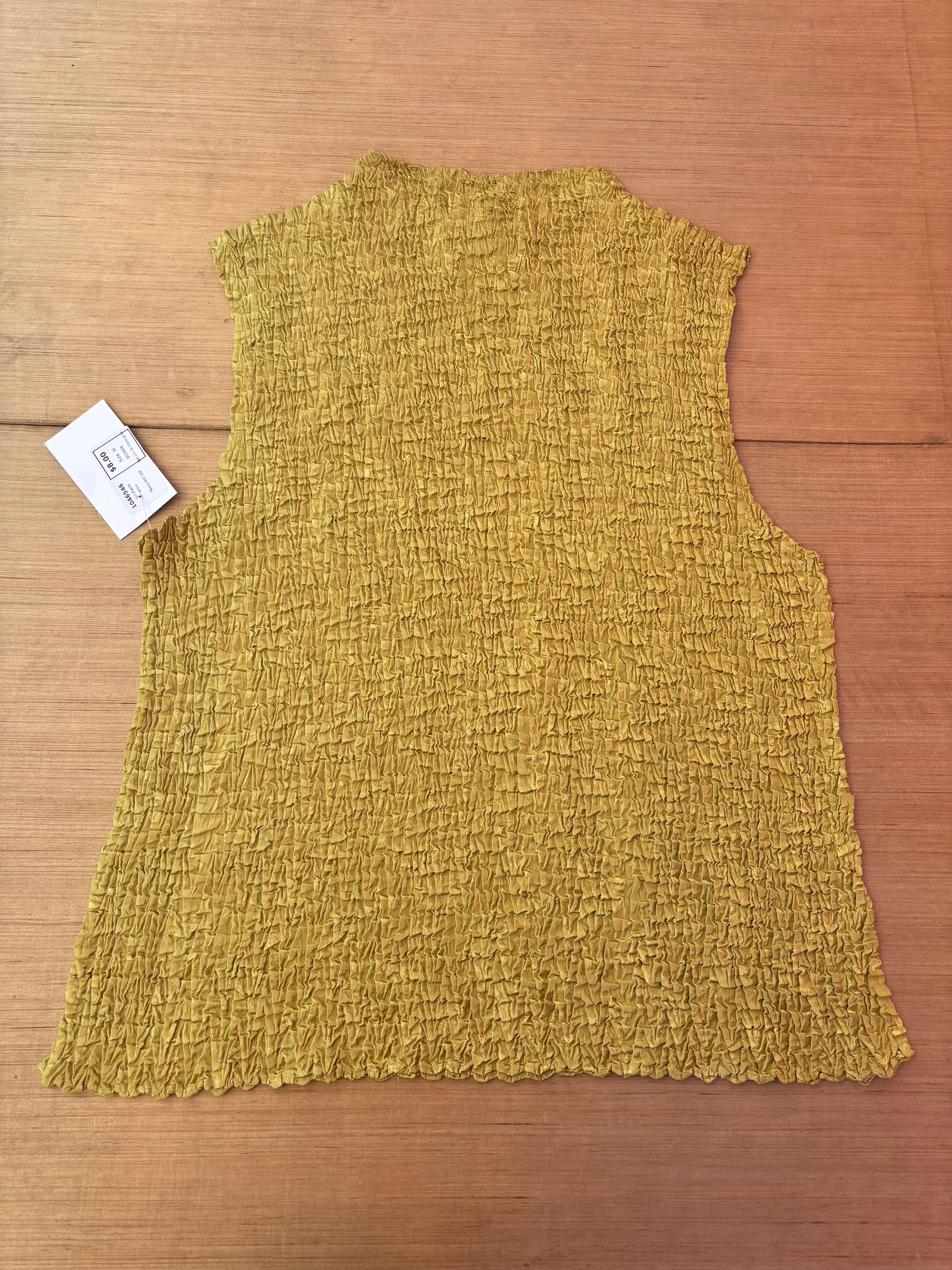 Yellow Uniform Textured top, Xl