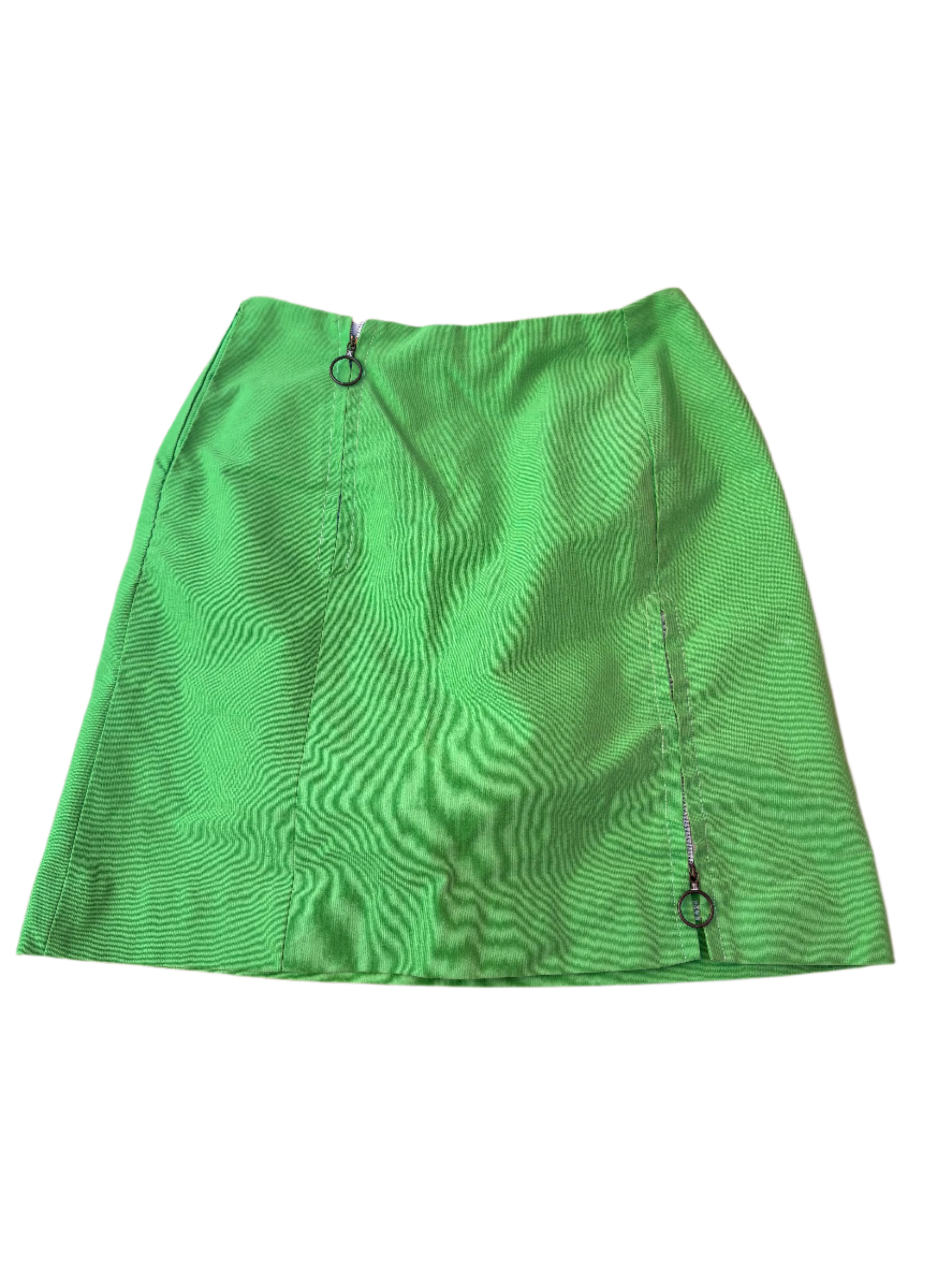 green david smith vtg skirt w ring zippers, M